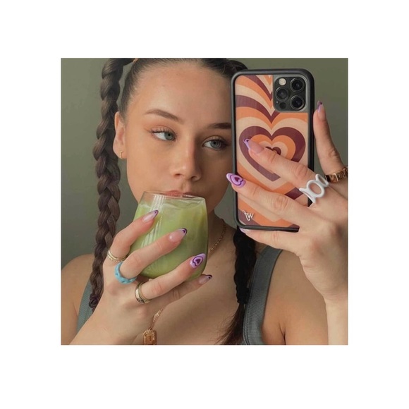 Colorful Acrylic Resin Chunky Rings, Set of 8 - Picture 6 of 7